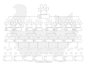 Cat Descendant Family Tree family tree template