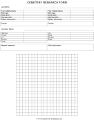 Cemetery Research Form