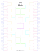 Colorful 7-Generation Family Tree