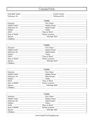 Cousins Form
