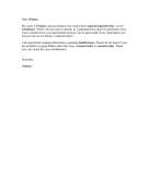 DNA Letter Medical History