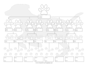 Dog Descendant Family Tree family tree template