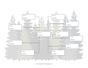 Donor Family Tree with 5 Half-Siblings family tree template