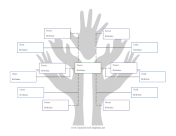 Donor Family Tree with 6 Half-Siblings family tree template