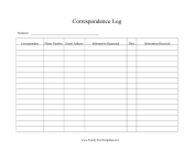 Family Tree Correspondence Log