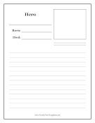 Hero Biography Template