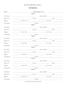 Interview Questions Children