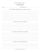 Interview Questions Community family tree template