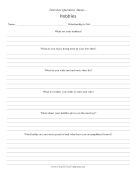 Interview Questions Hobbies