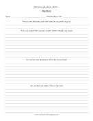 Interview Questions Names