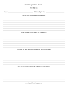 Interview Questions Politics