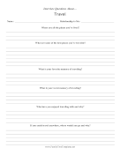 Interview Questions Travel