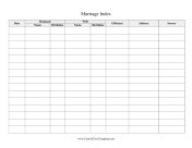 Marriage Index