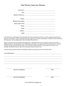 Oral History Interview Release