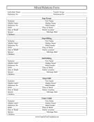 Other Relatives Form