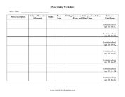 Photo Dating Worksheet