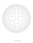 7 Generation Radial Family Tree