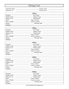 Siblings Form