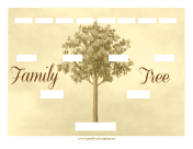 Vintage Family Tree 4 Generations