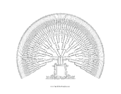 Vintage Fan Chart Ancestral Record family tree template