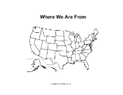 Where We Are From Family Map USA